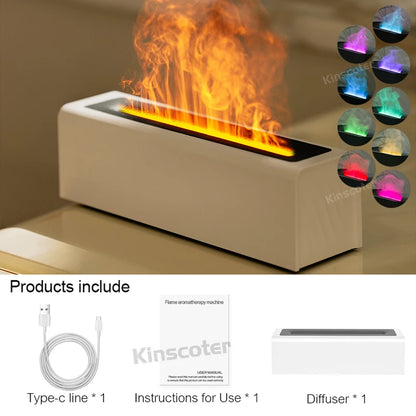Essential Oil Aroma Diffuser Flame Air Humidifier
